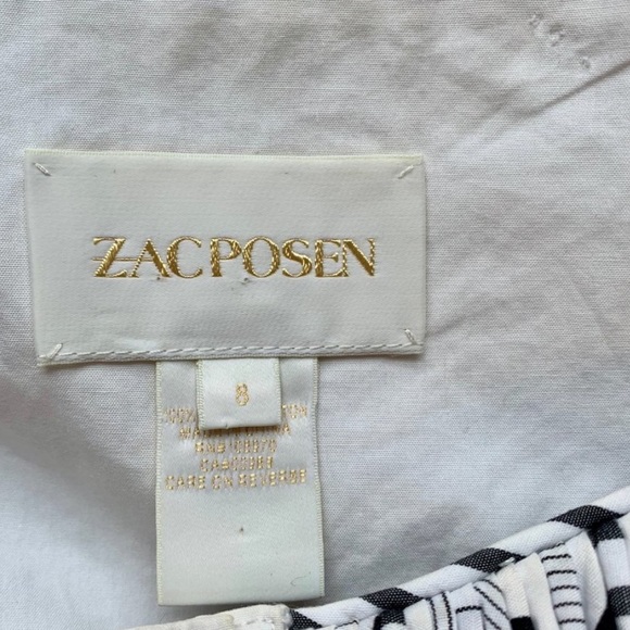 Zac Posen 8 Embroidered Sleeveless Sundress Khaki - Picture 11 of 12